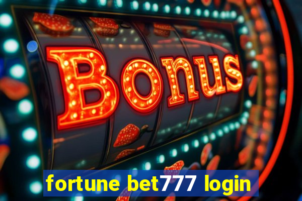 fortune bet777 login